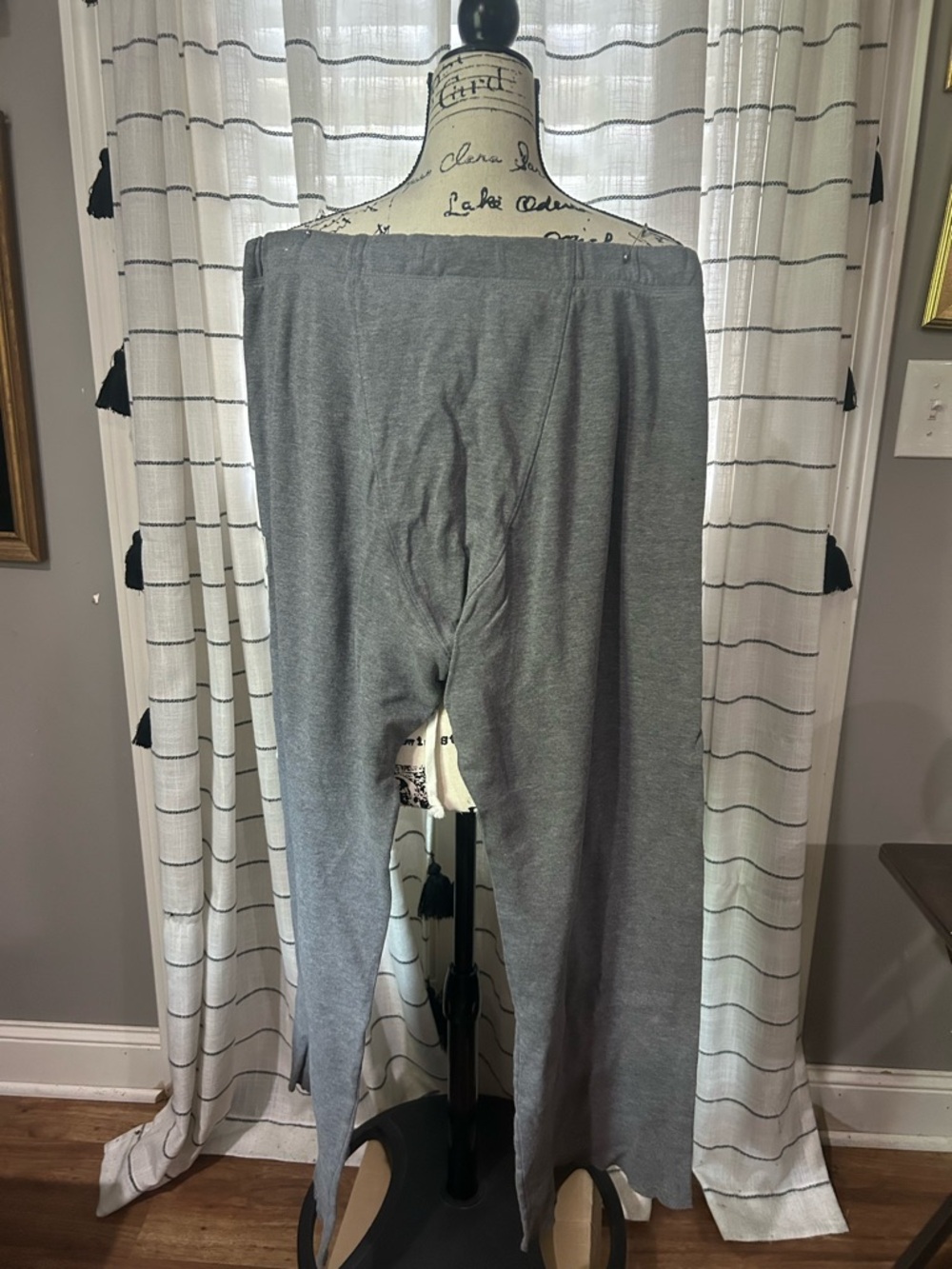 Pink Victoria Secret Gray Drawstring Sweatpants - Picture 4 of 4